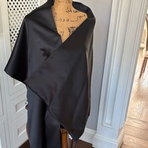 Jessica McClintock Black Satin Fabric